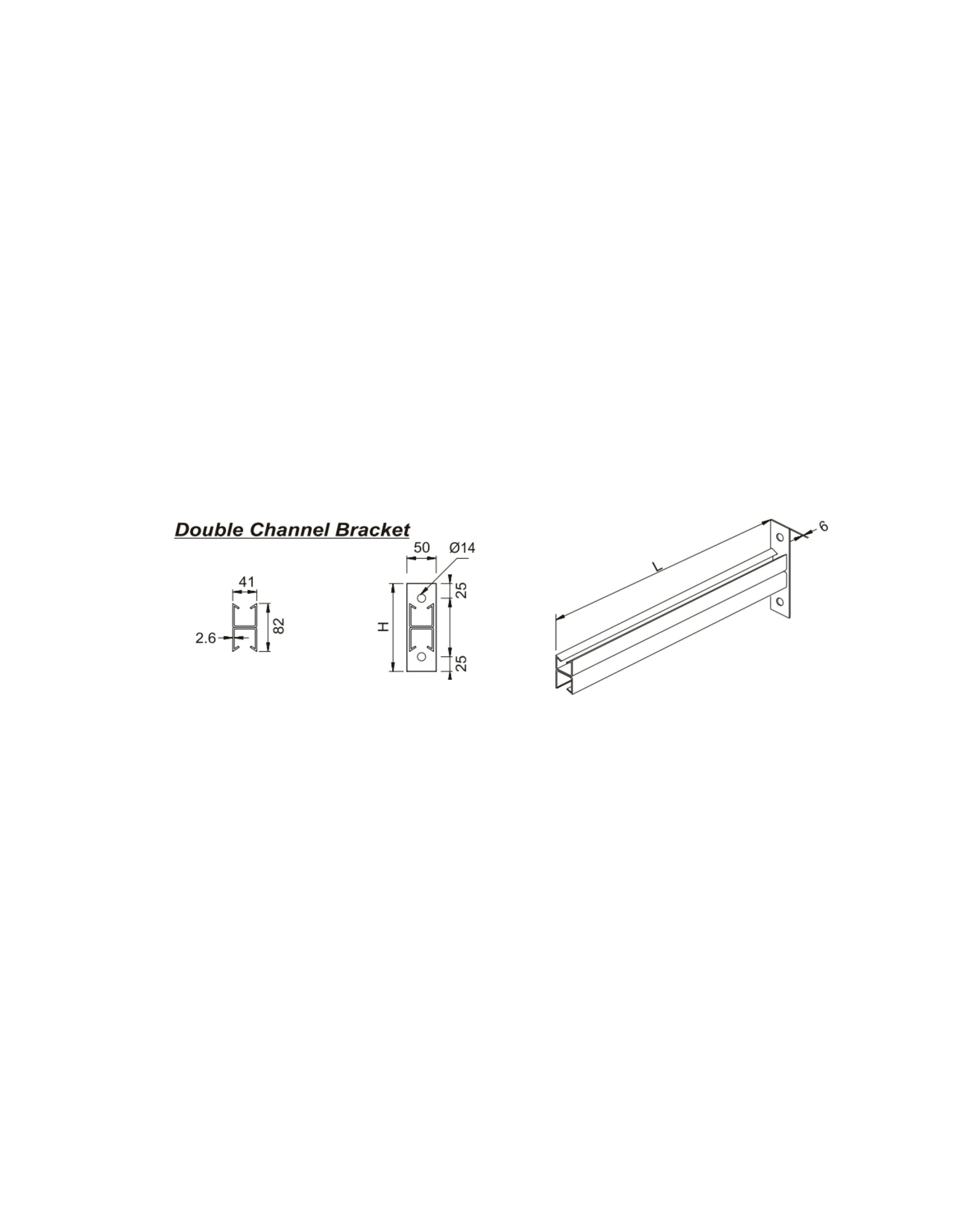 Double Channel Bracket (DC Series)