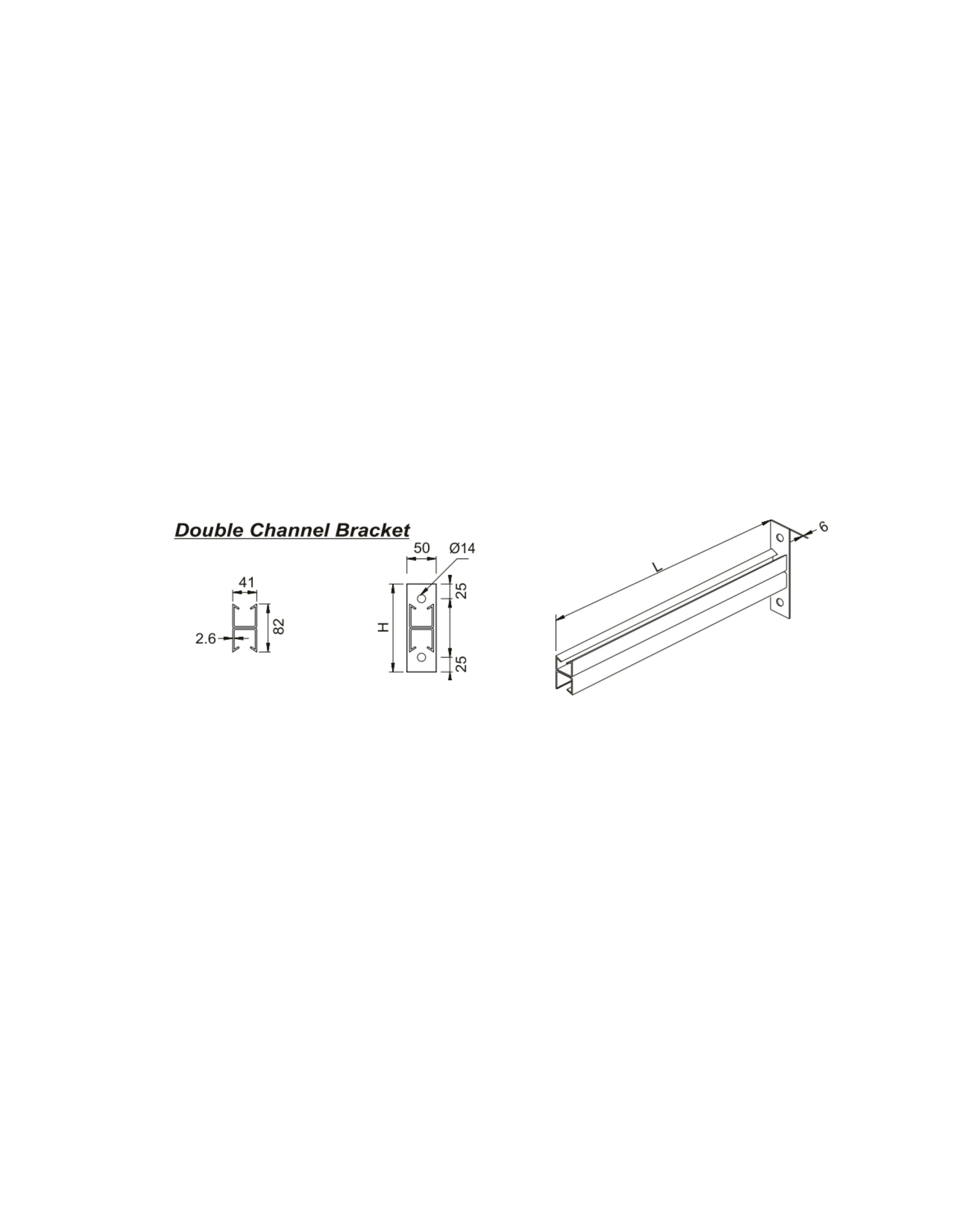 Double Channel Bracket (DC Series)