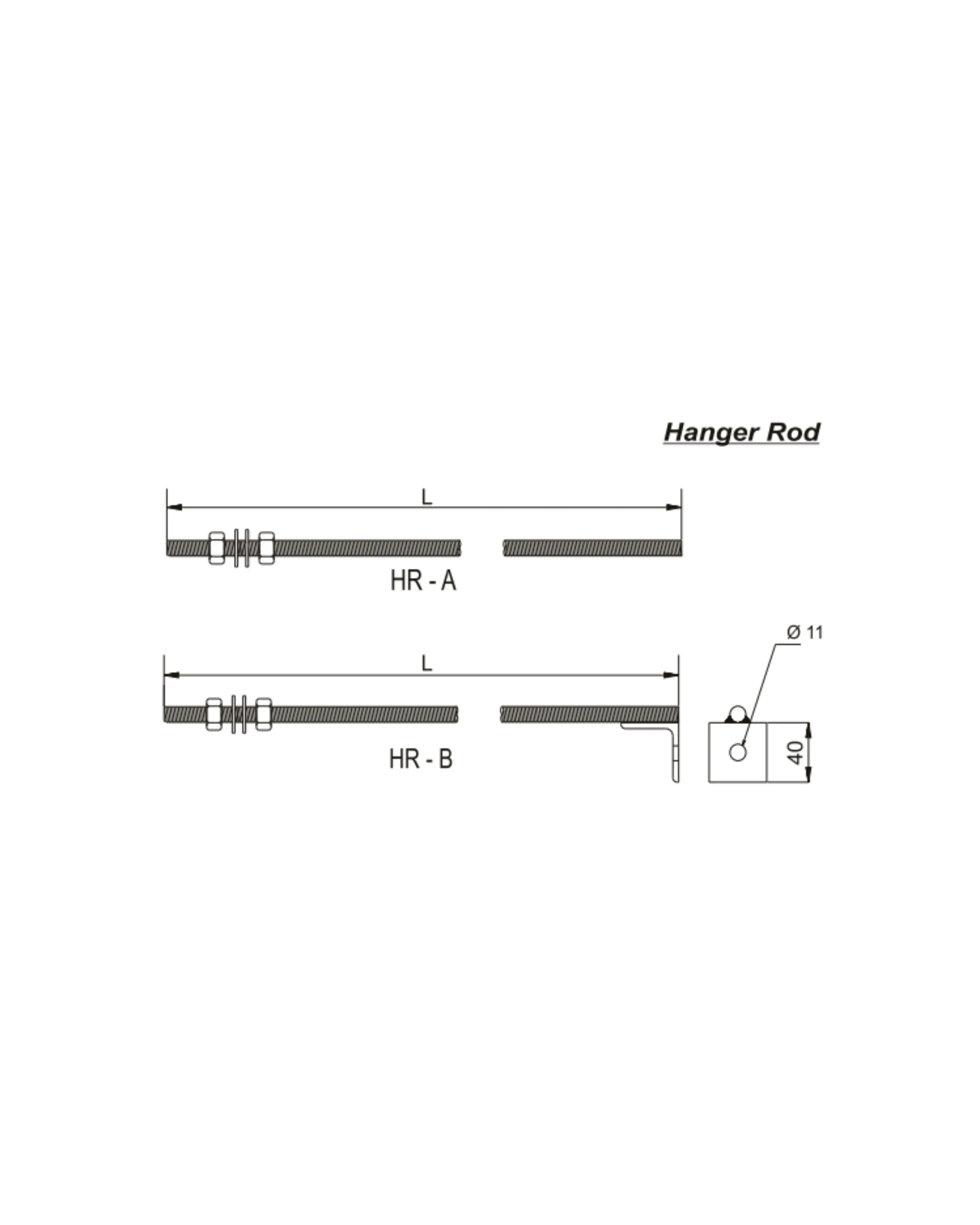 Hanger Rod (HR Series)