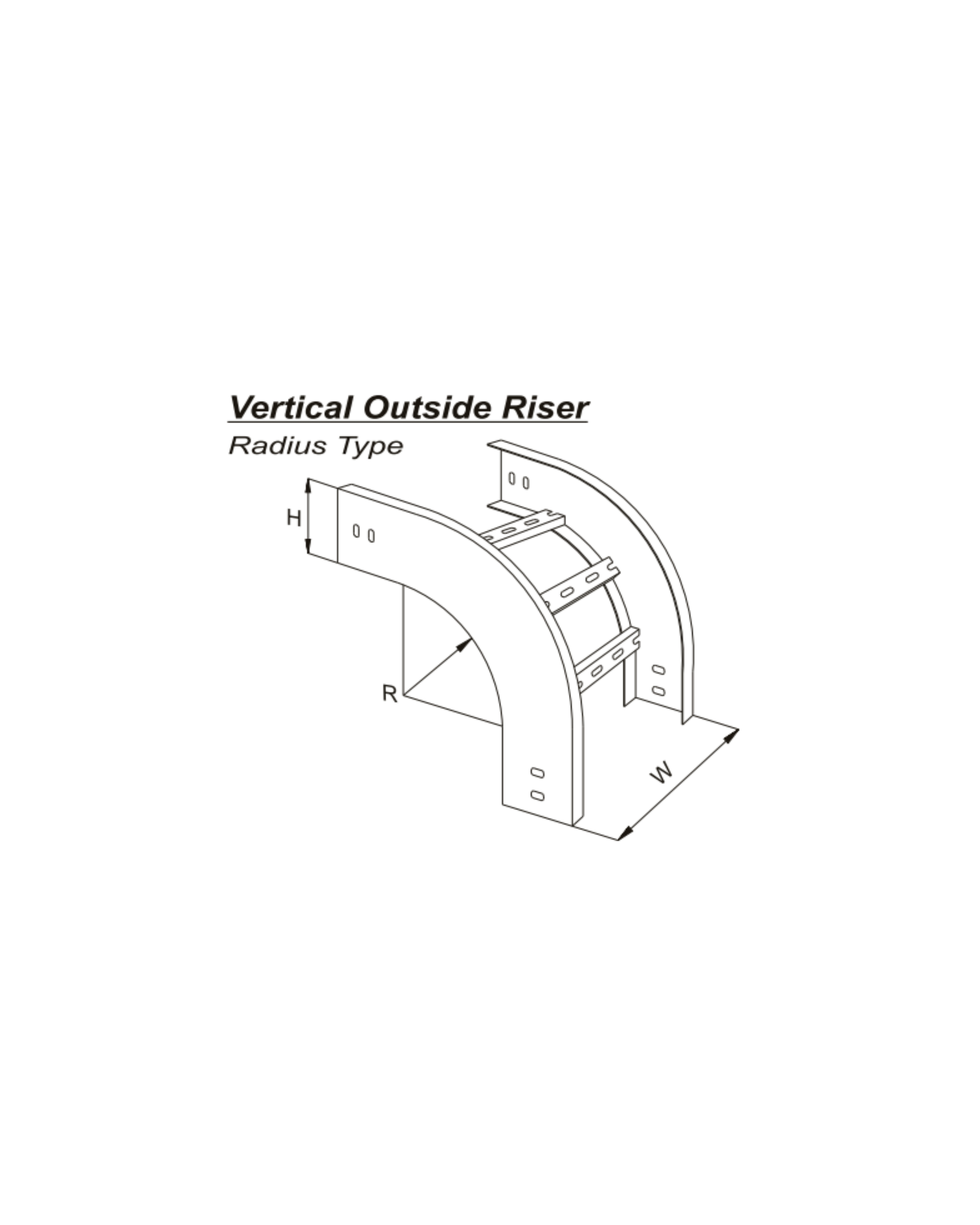 Vertical Outside Riser U - Type
