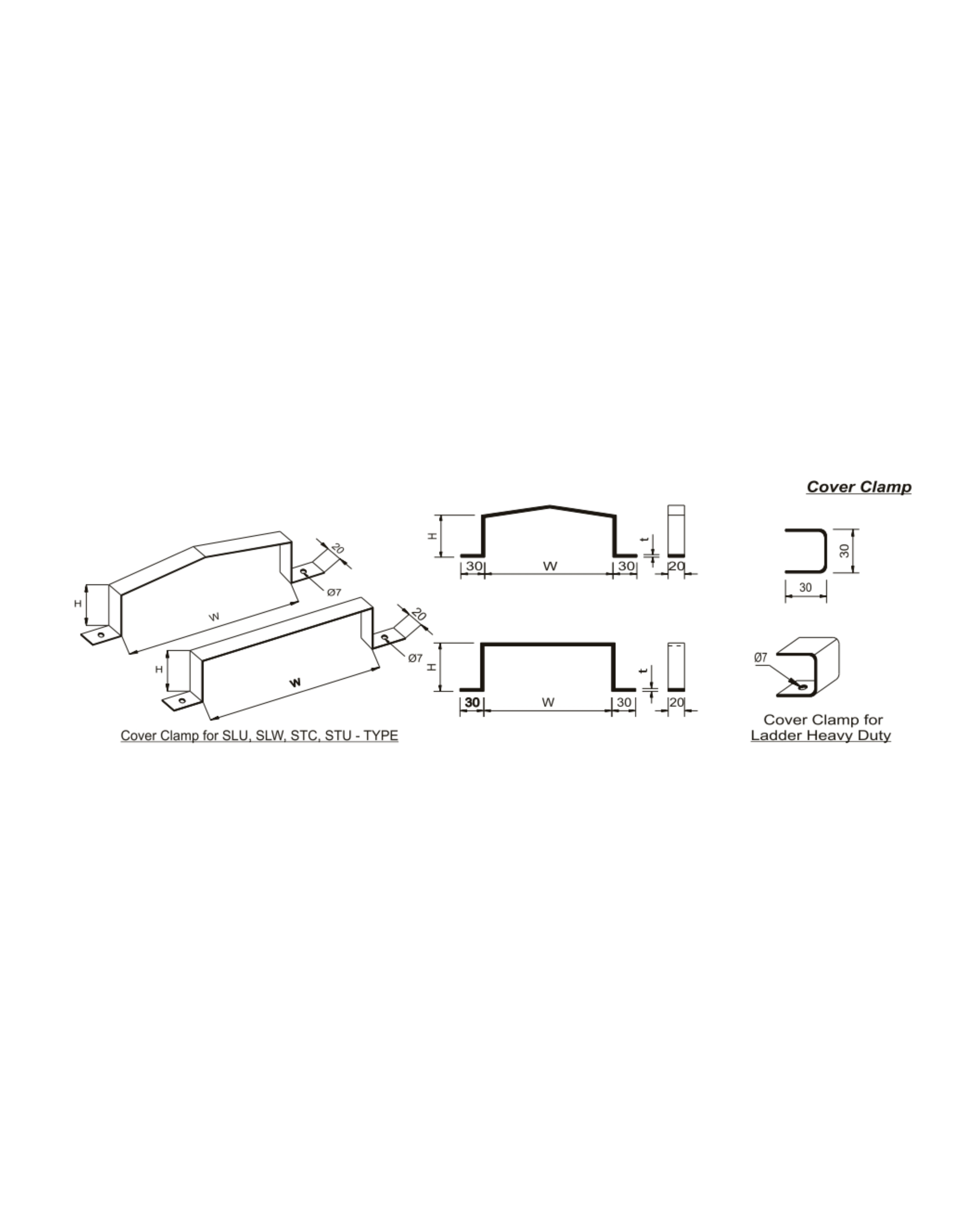 Clamp (Cover Clamp, Drop Out, Hold Down Clamp & Clip, End Stop)