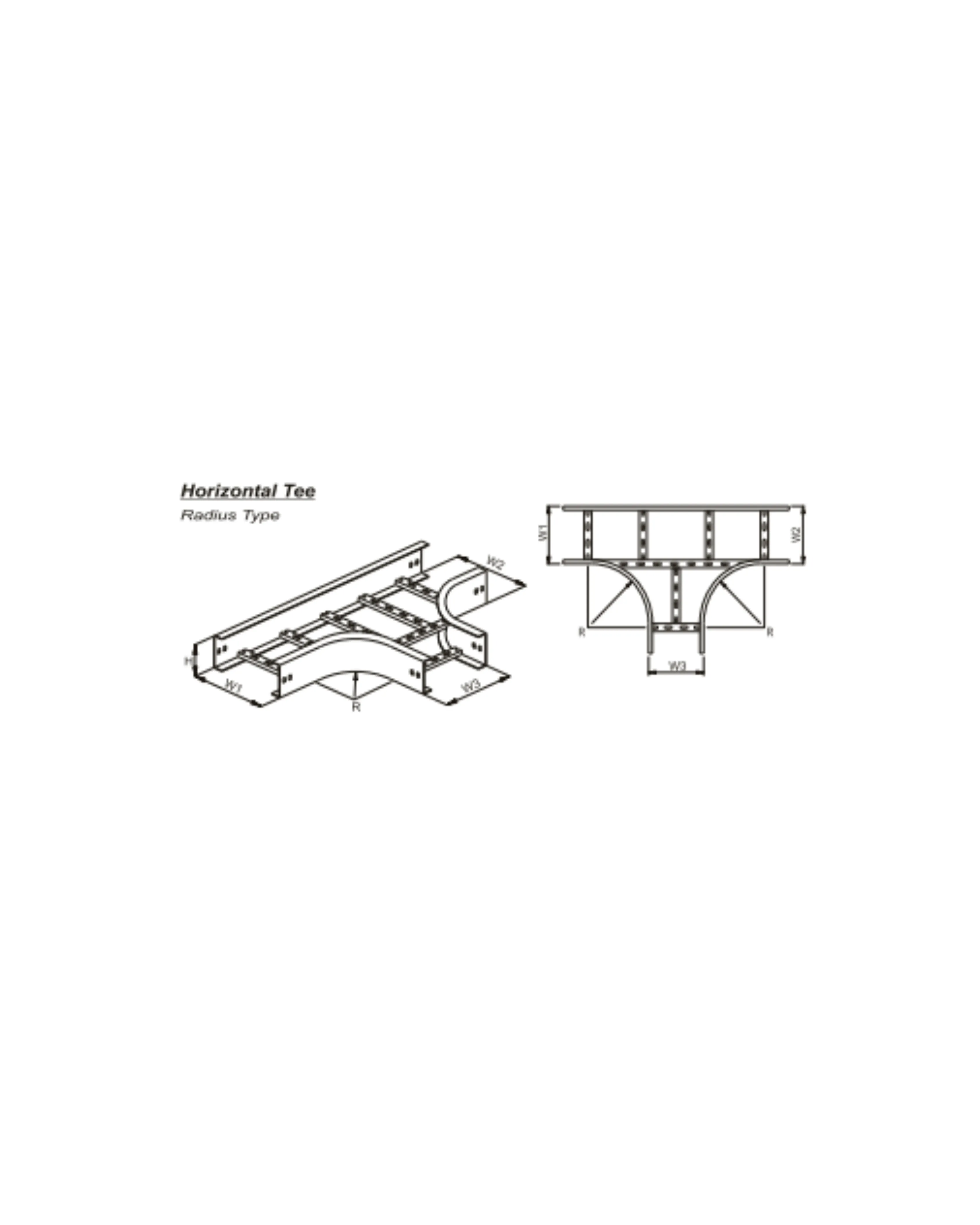 Horizontal Tee U - Type