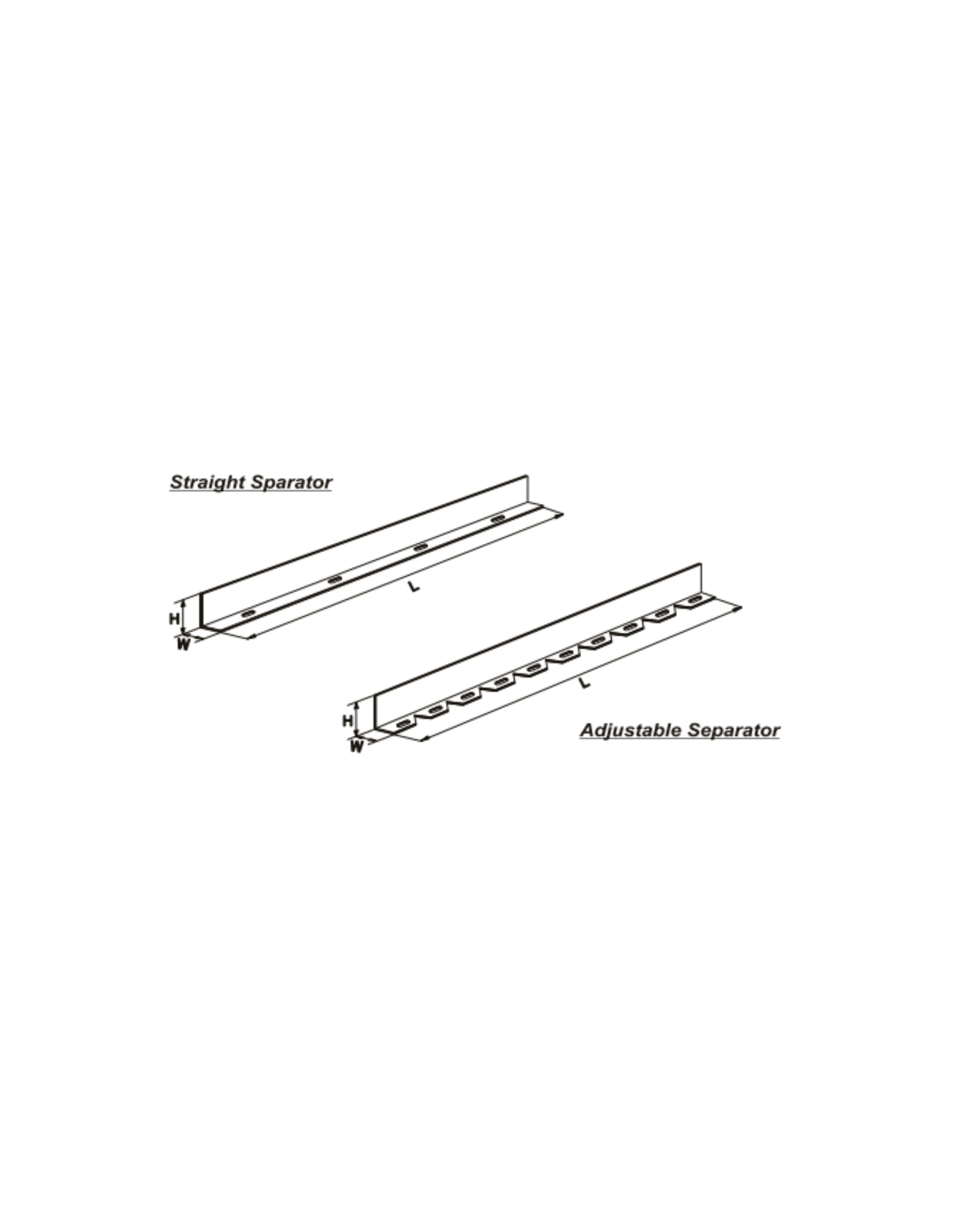 Separator (Straight & Adjustable Separator)