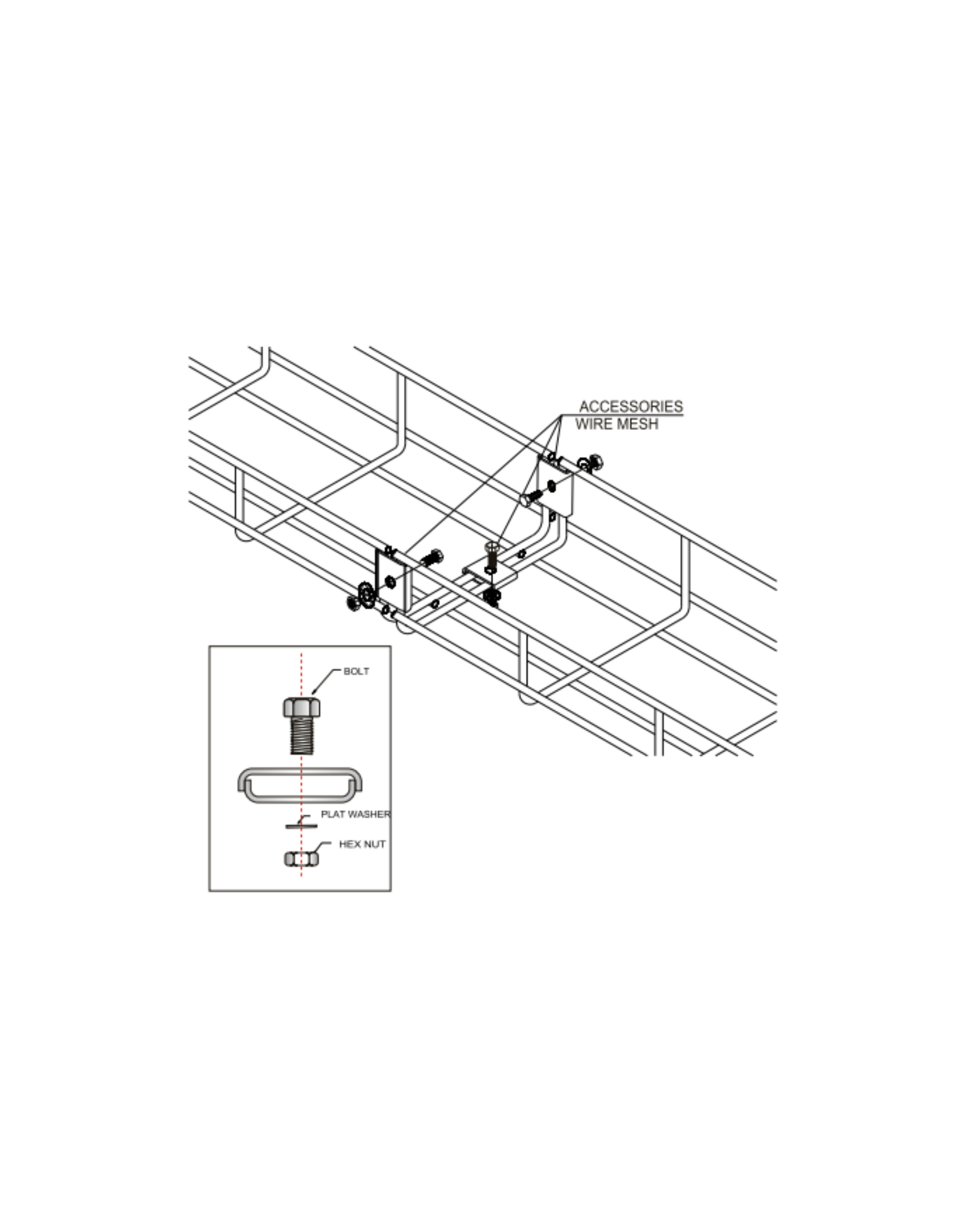 Wire Mesh Mounting Accessories