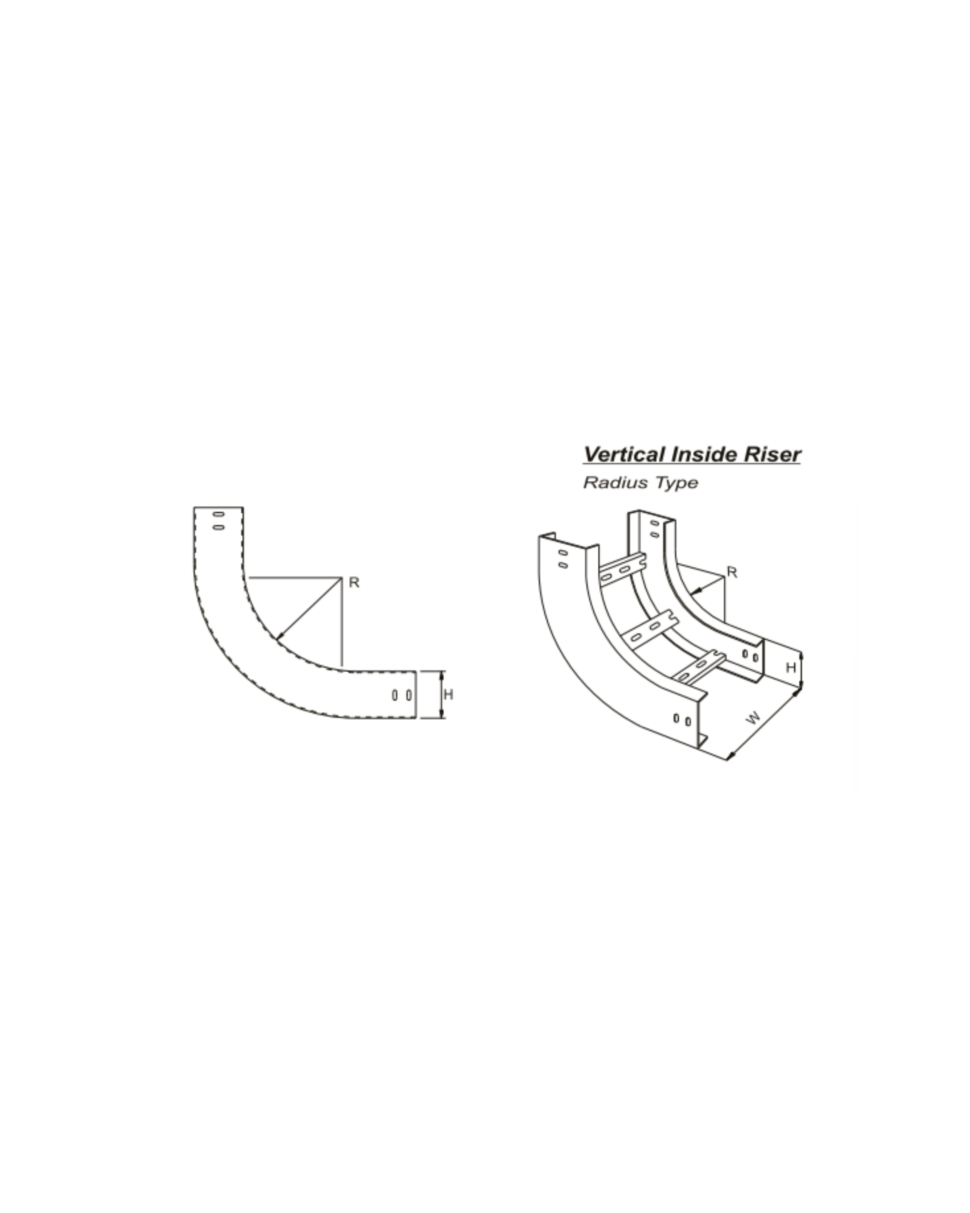 Vertical Inside Riser U - Type