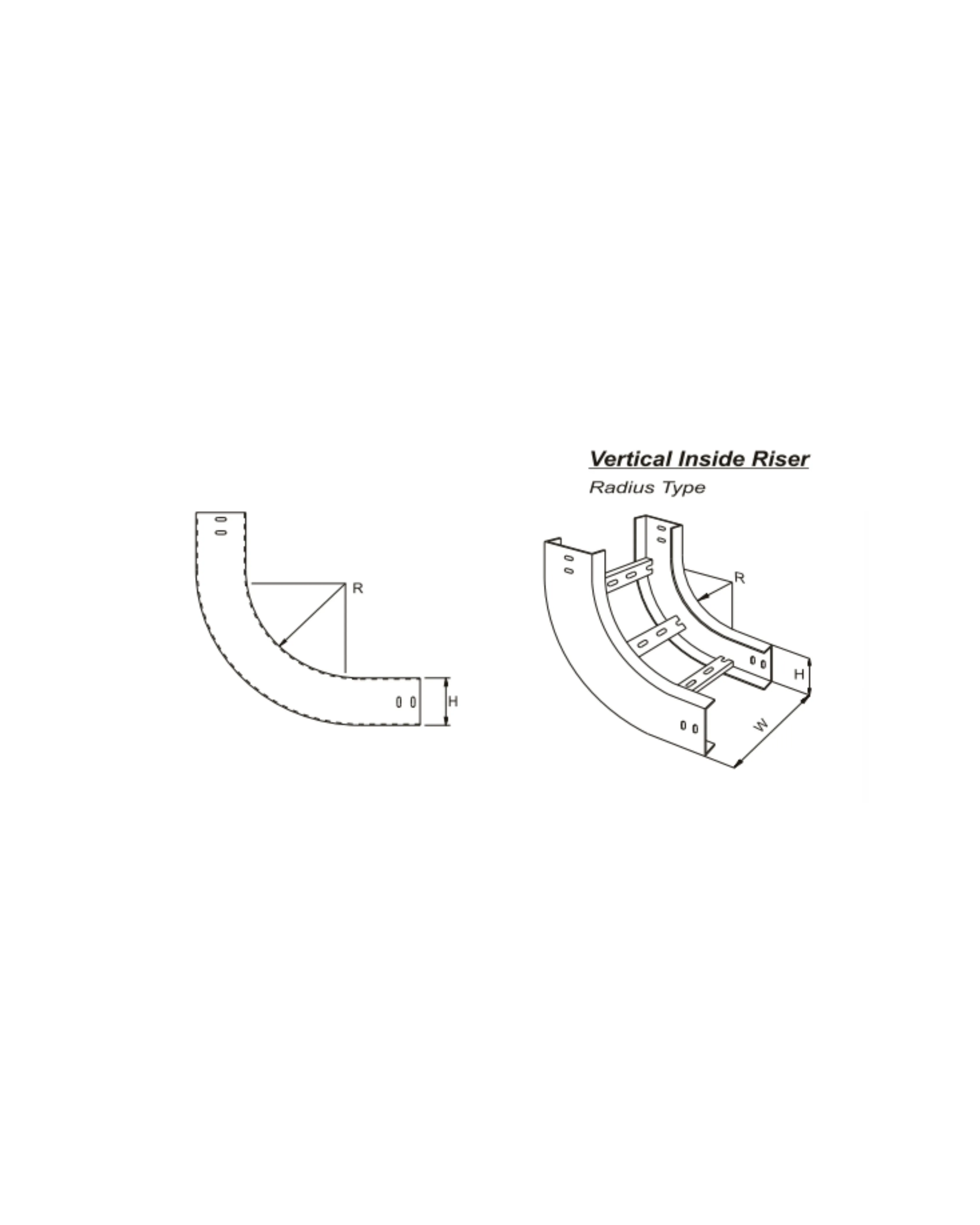 Vertical Inside Riser U - Type