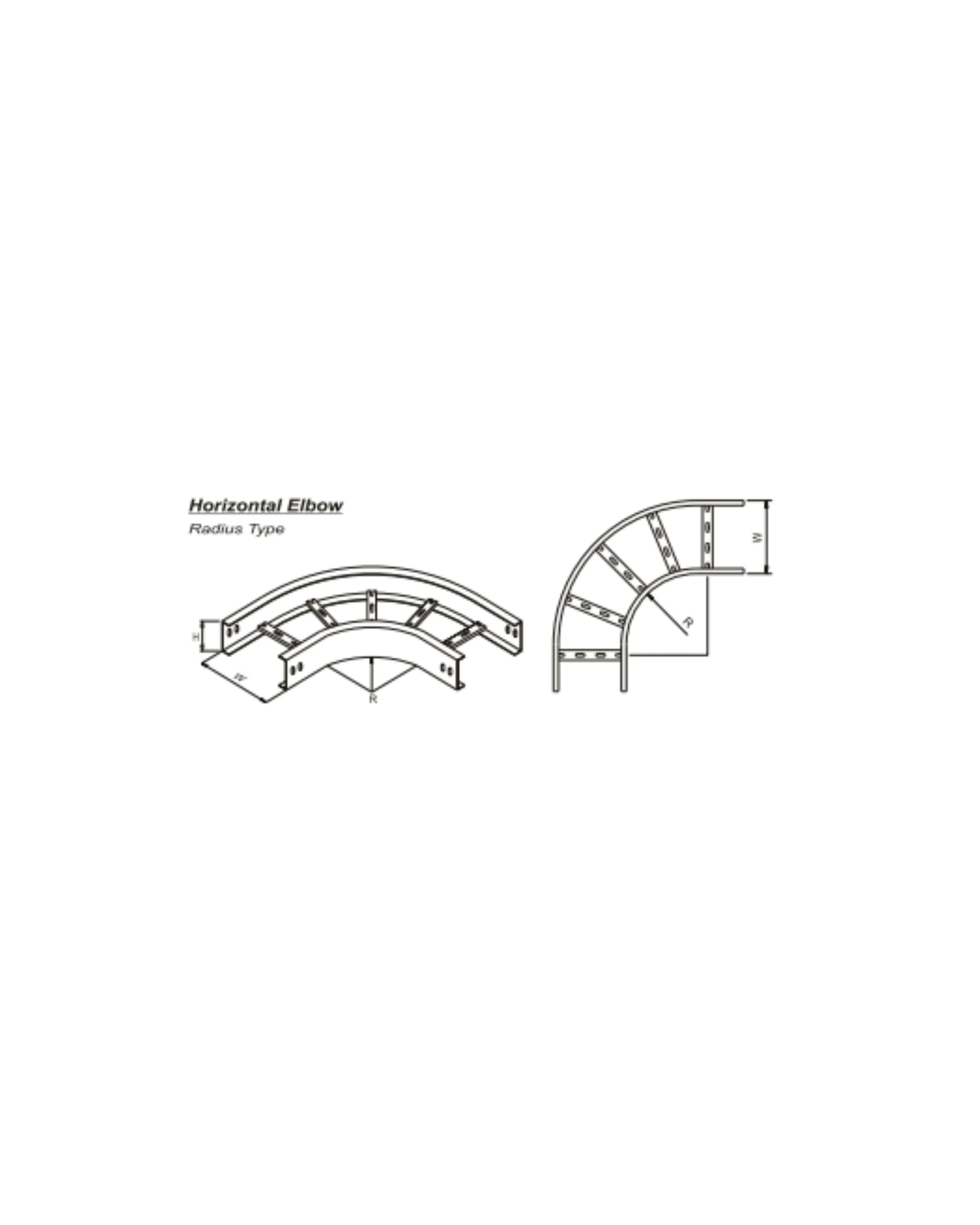 Horizontal Elbow U - Type