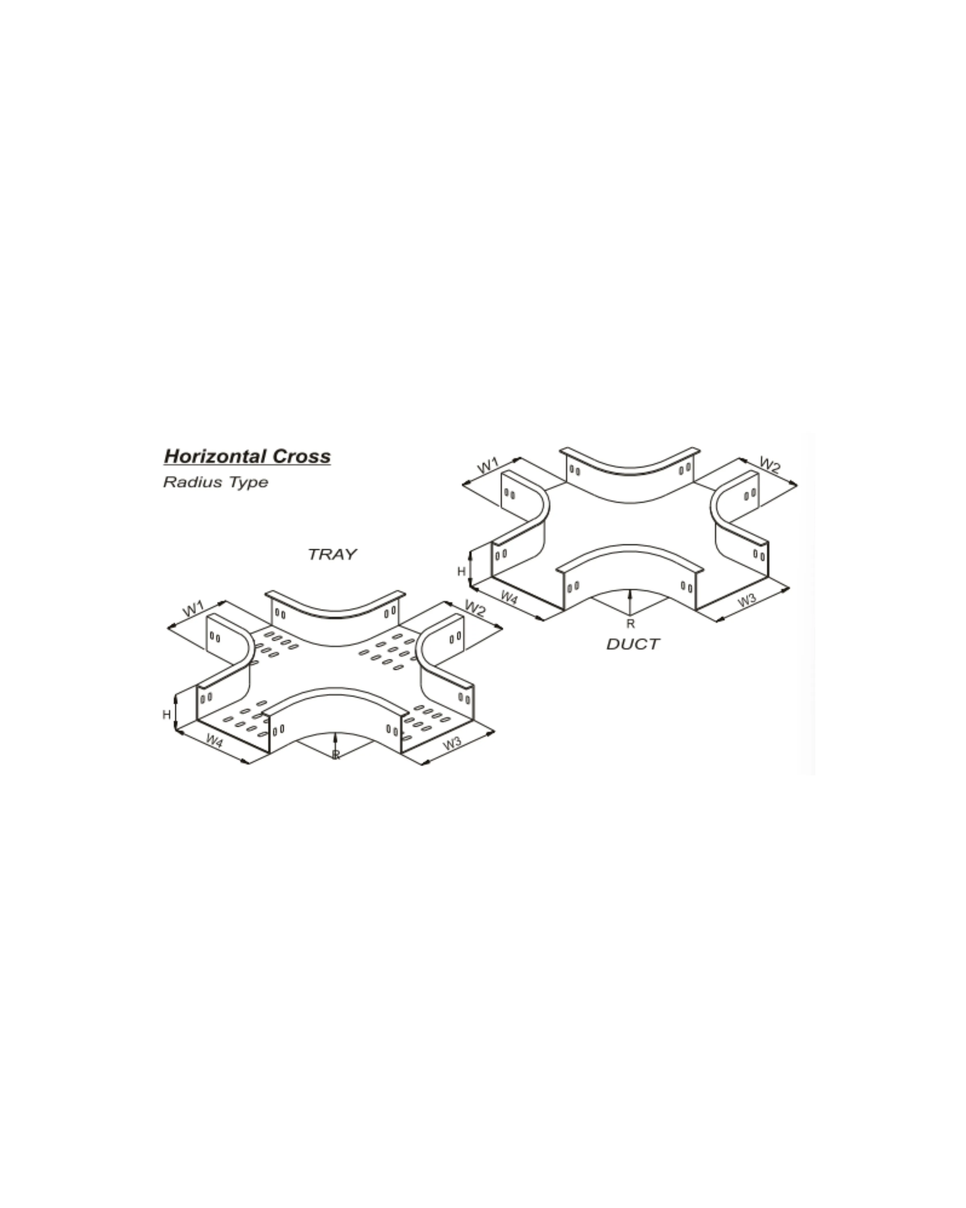 Horizontal Cross Tray & Duct C - Type