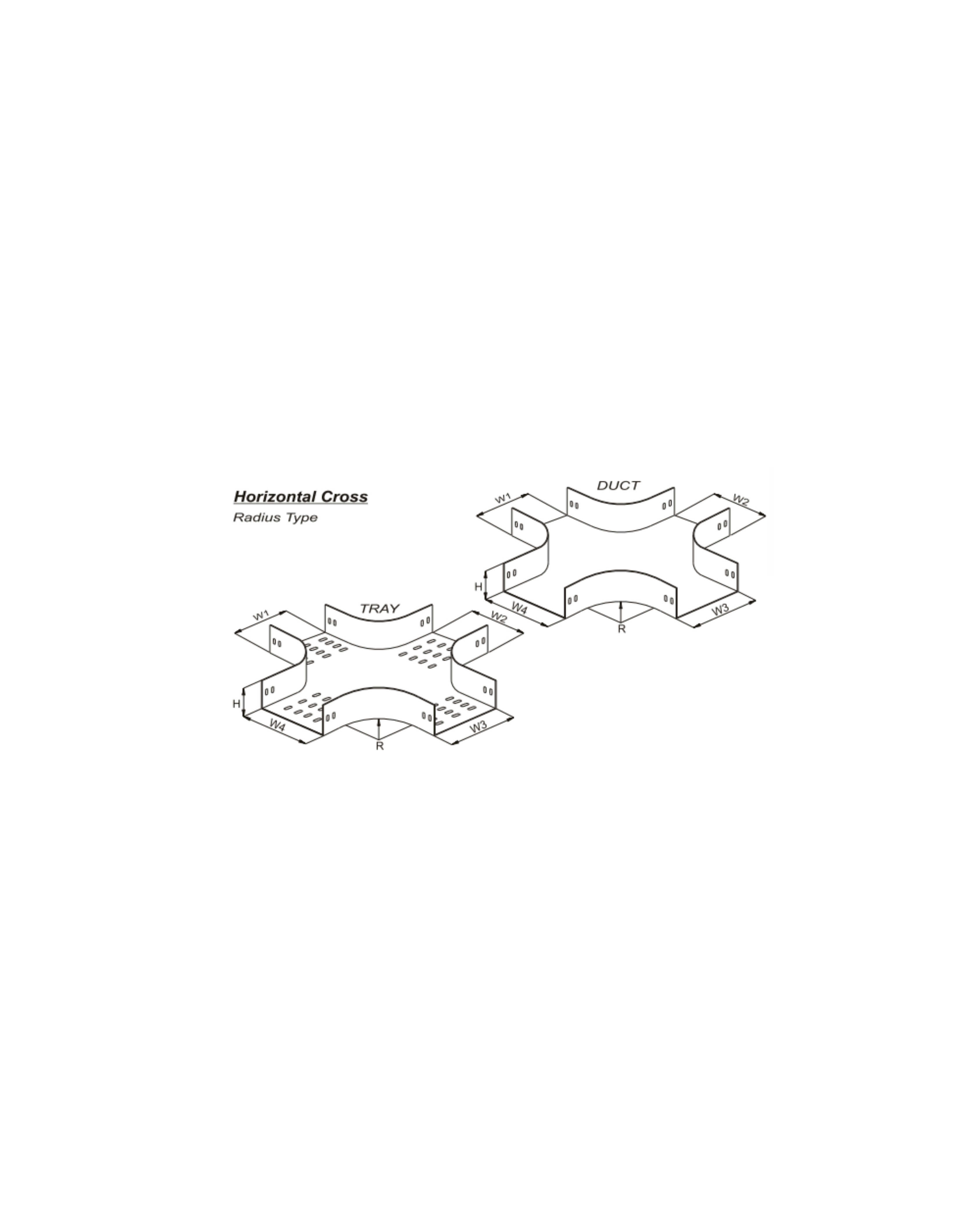 Horizontal Cross Tray & Duct U - Type