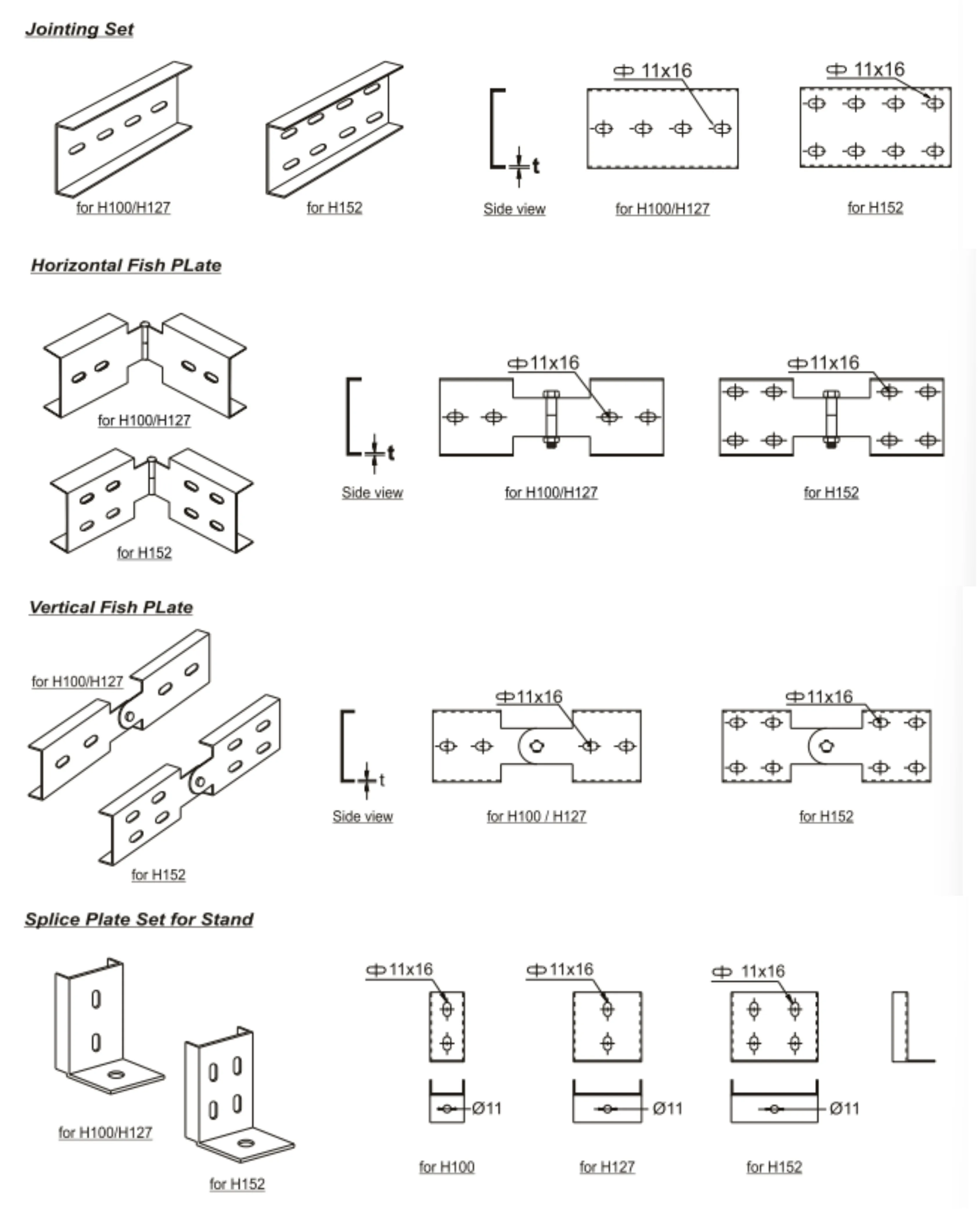 Gambar Aksesoris Sambungan (Joint Set) untuk Vertical Inside Riser SLW - Type
