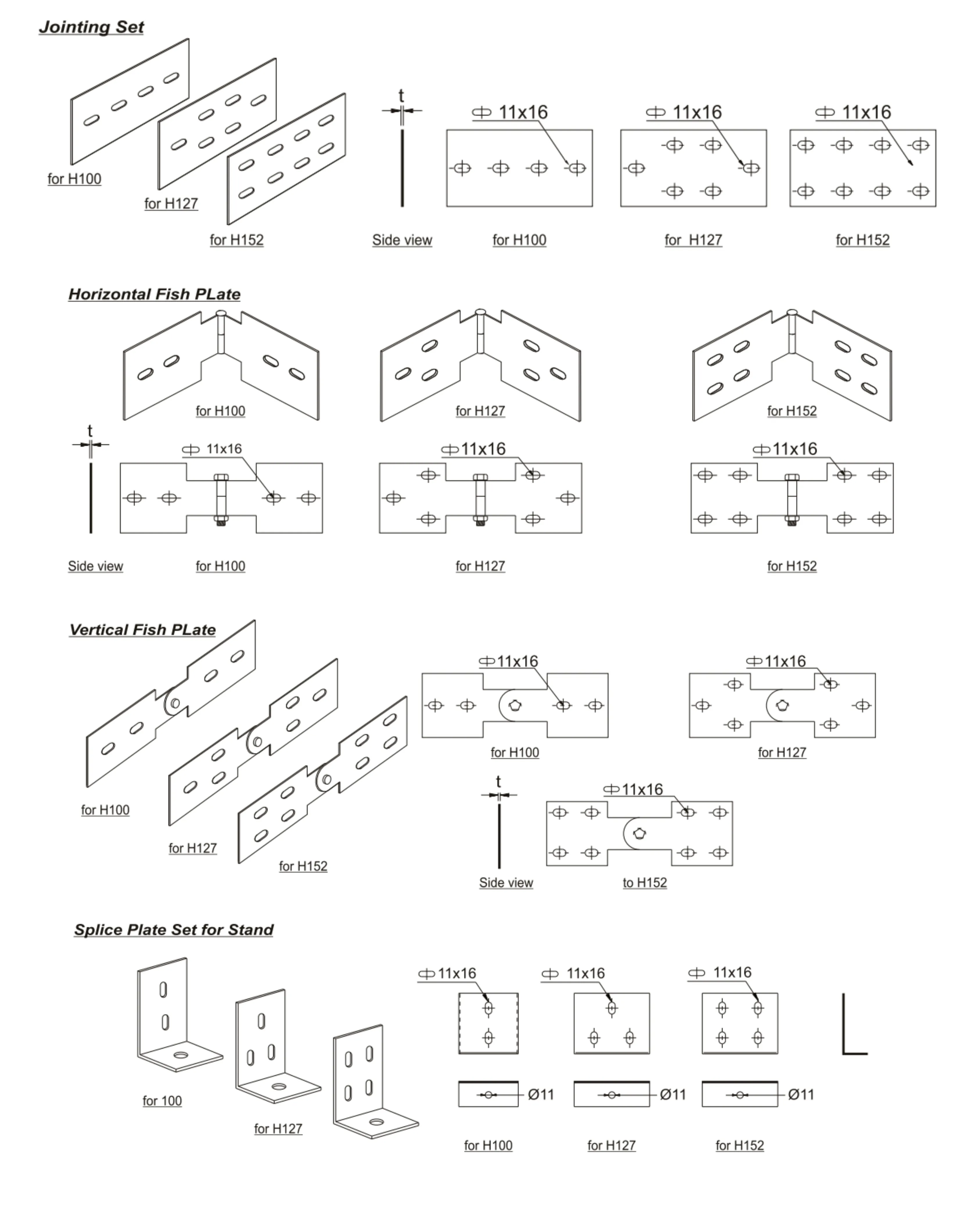 Gambar Aksesoris Sambungan (Joint Set) untuk Vertical Inside Riser HD / HDC - Type