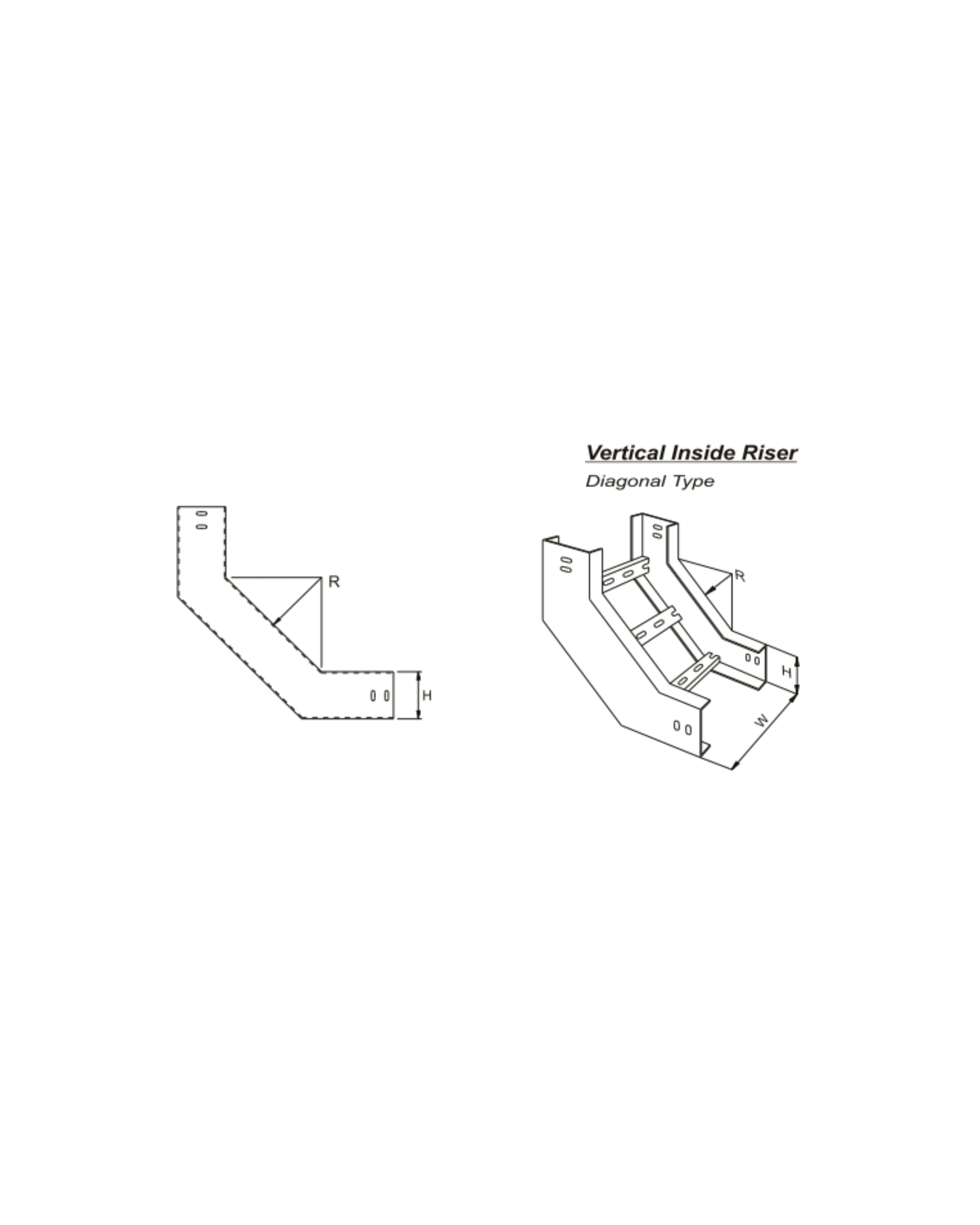 Vertical Inside Riser U - Type