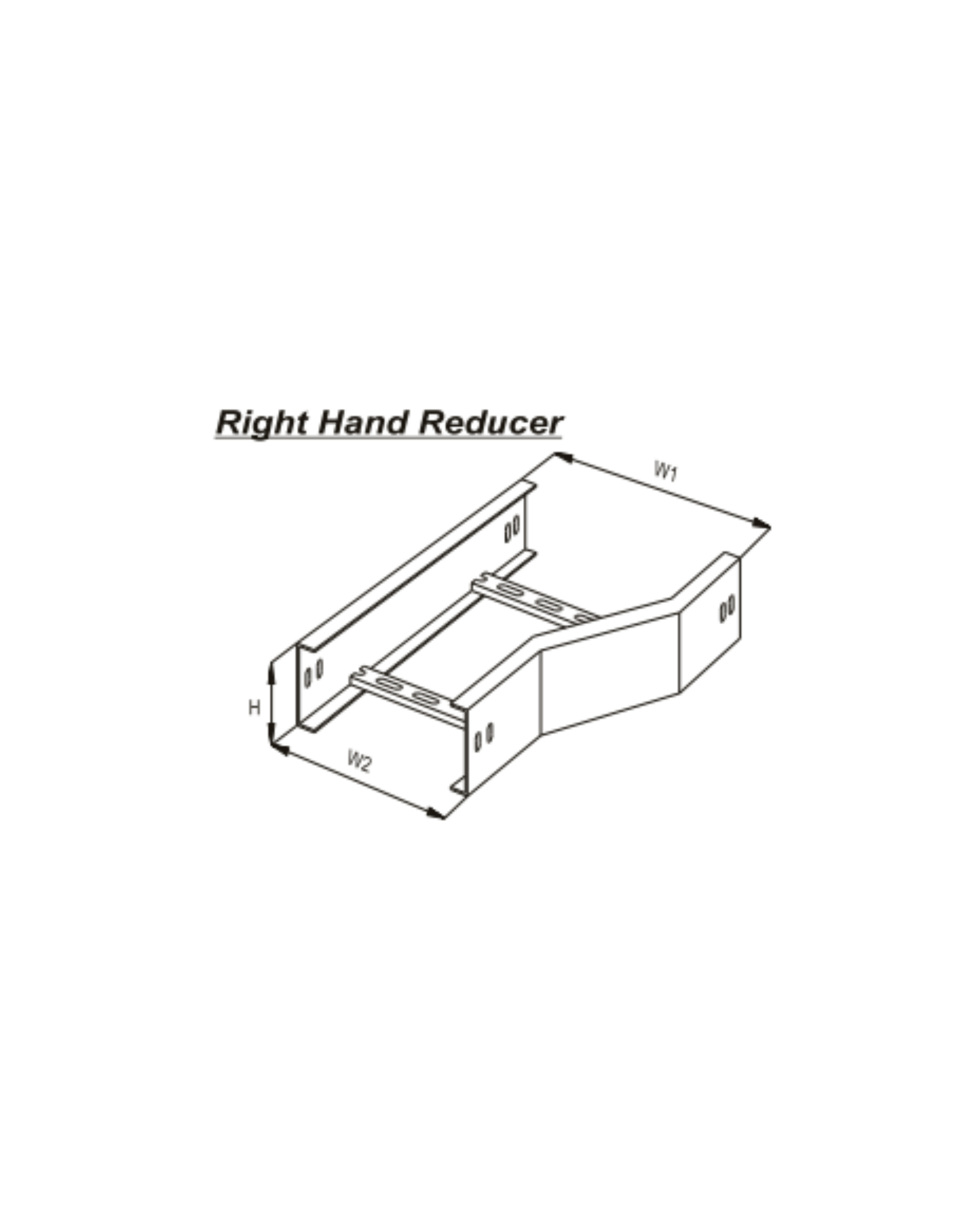 Left Hand, Right Hand Reducer U - Type