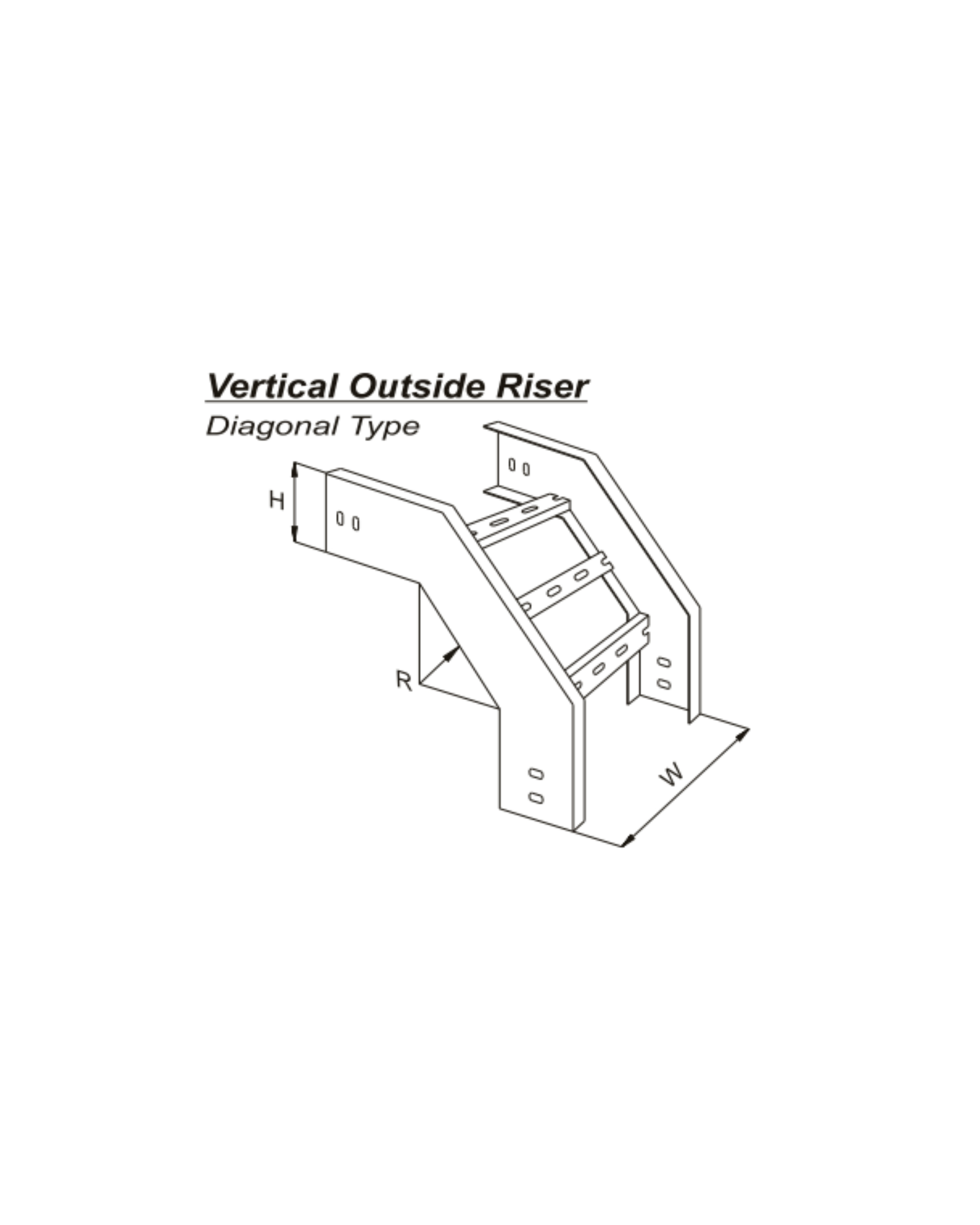 Vertical Outside Riser U - Type