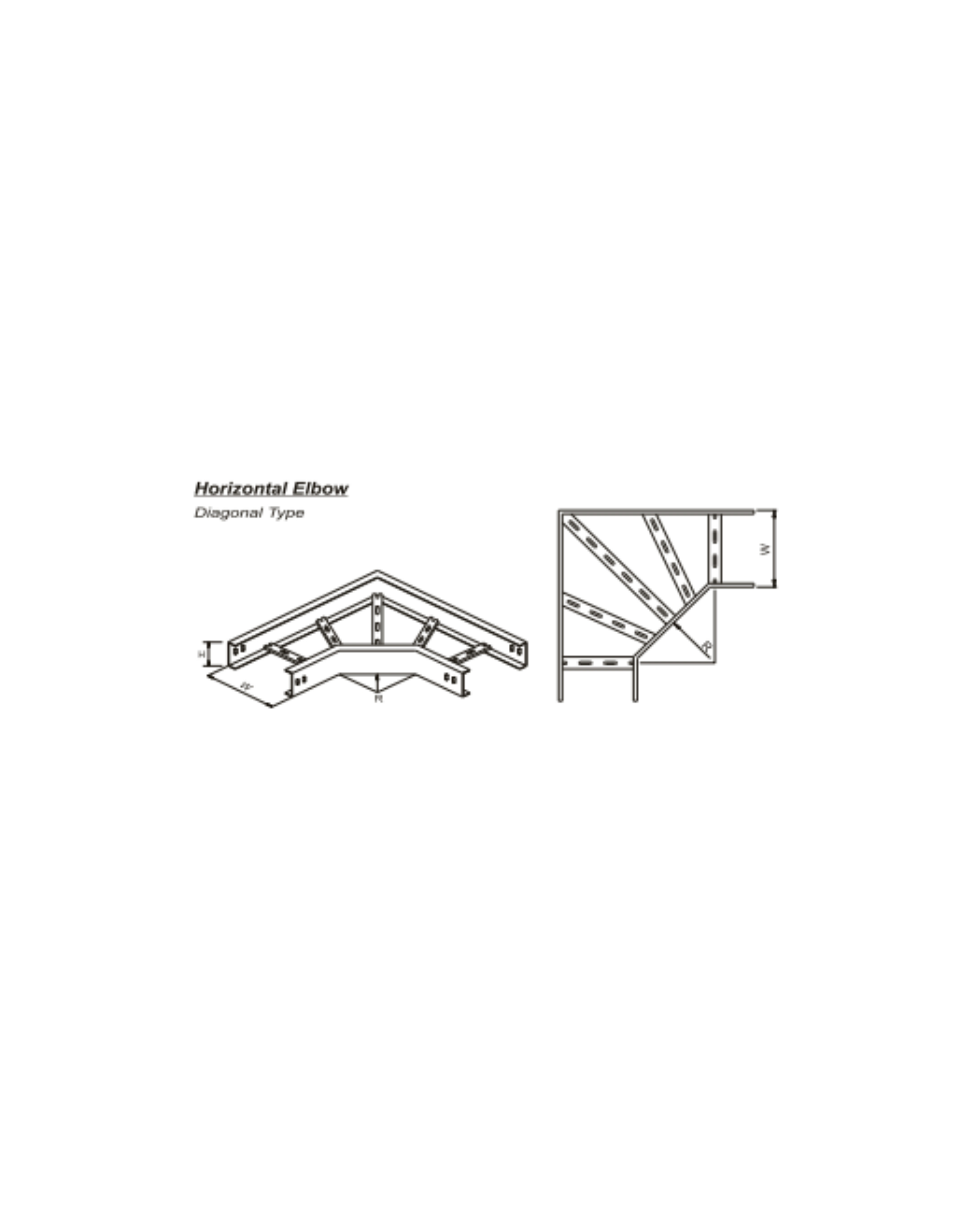 Horizontal Elbow U - Type