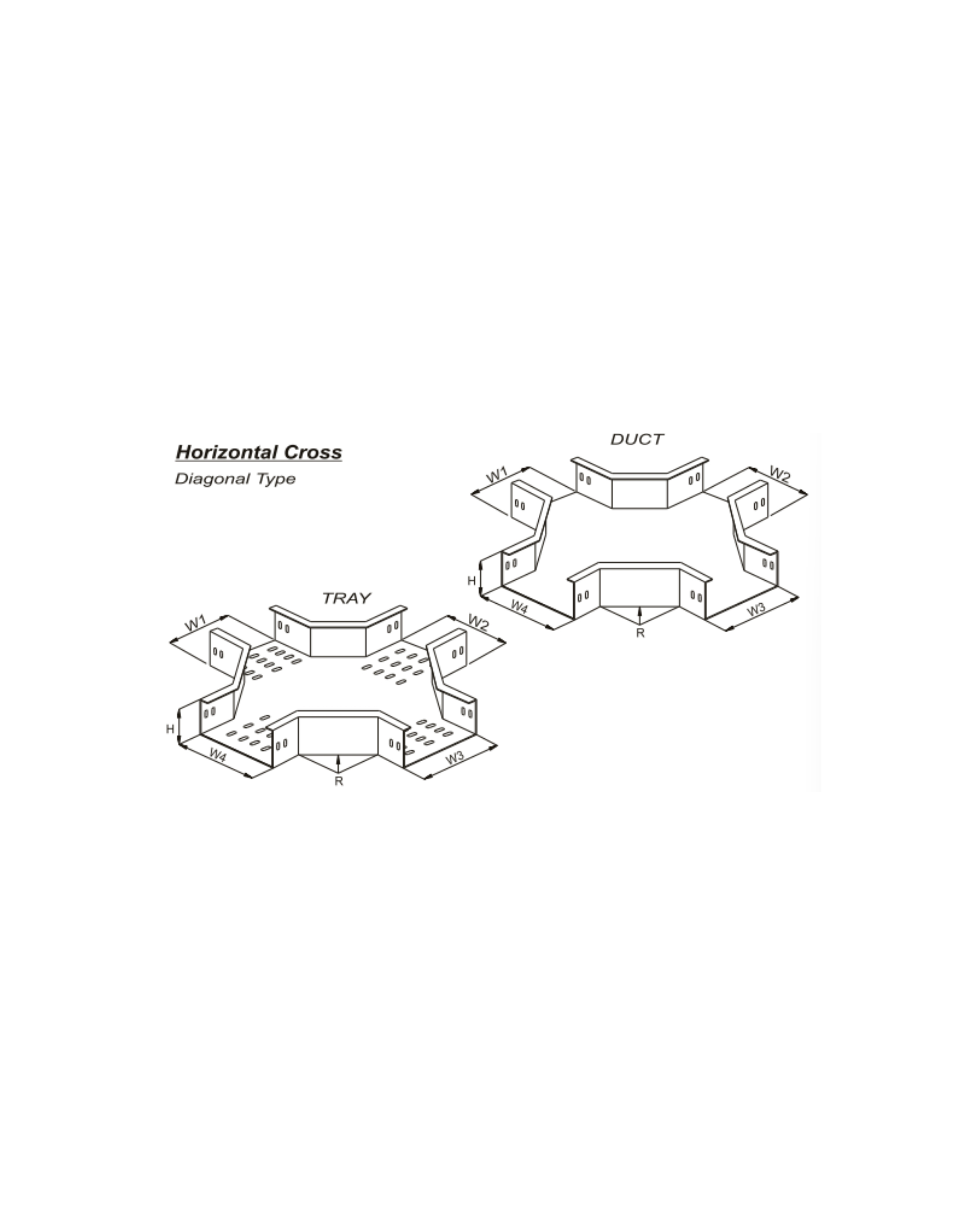 Horizontal Cross Tray & Duct C - Type