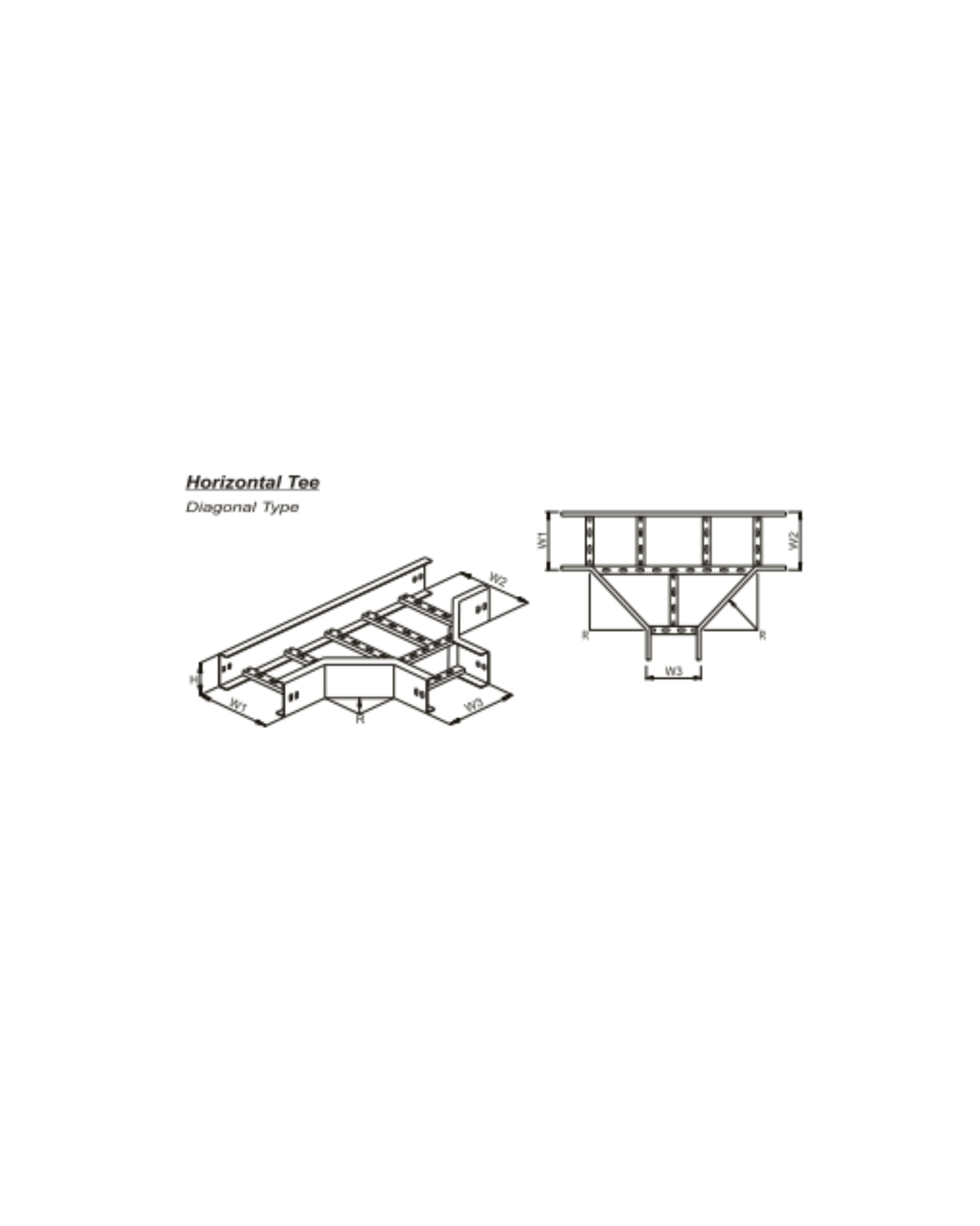 Horizontal Tee U - Type