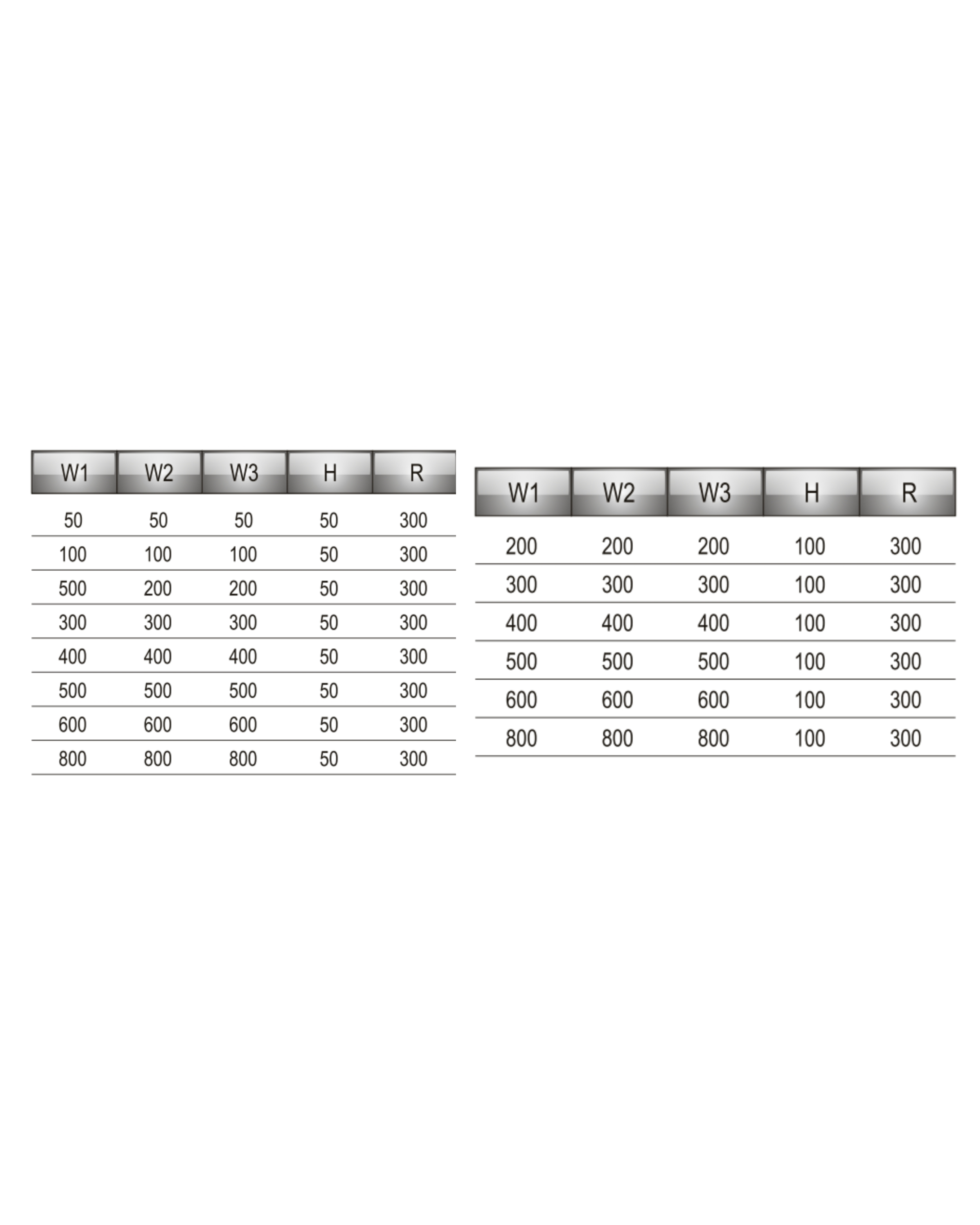 Horizontal Tee Tray & Duct C - Type