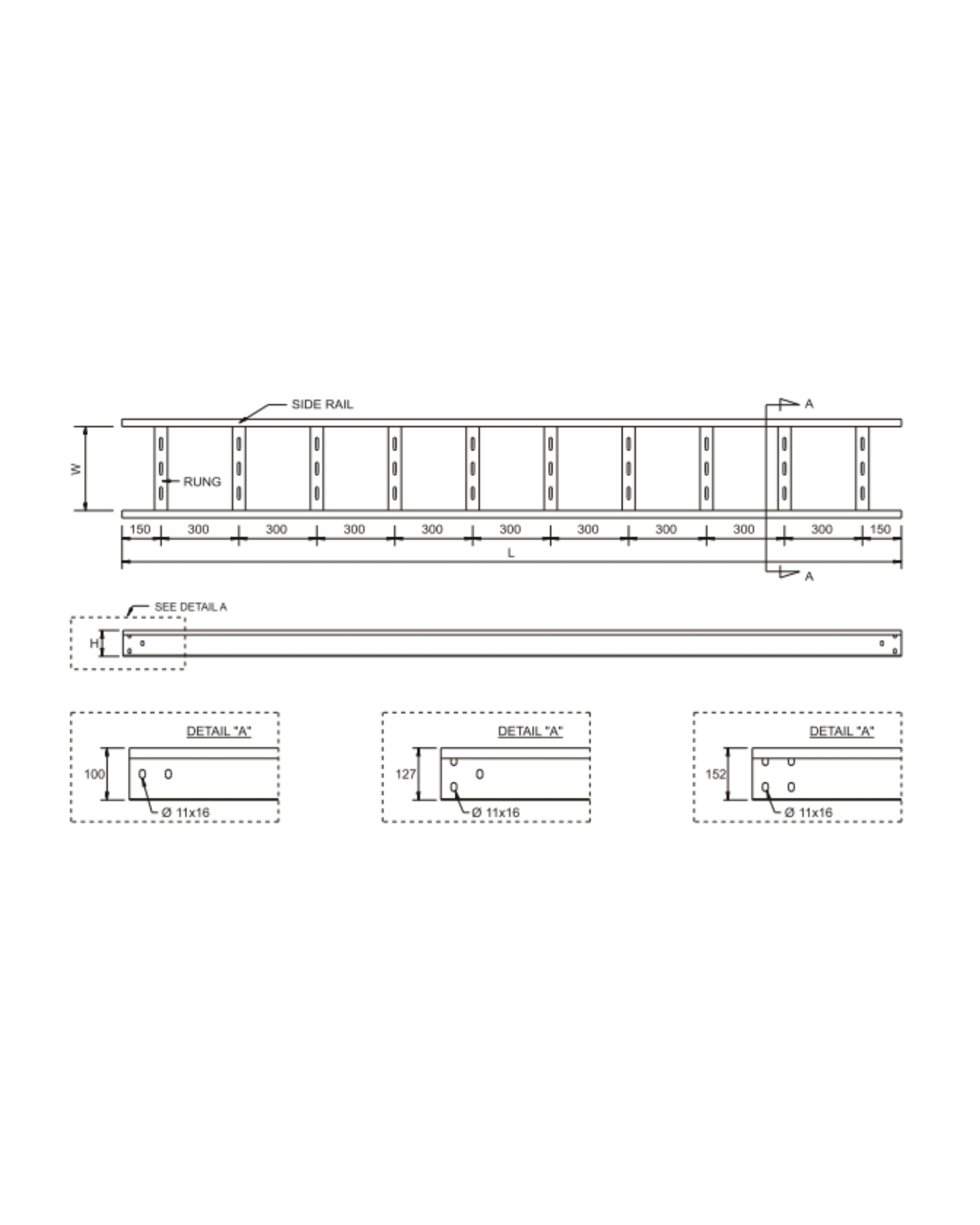 Straight Cable Ladder HDC - Type