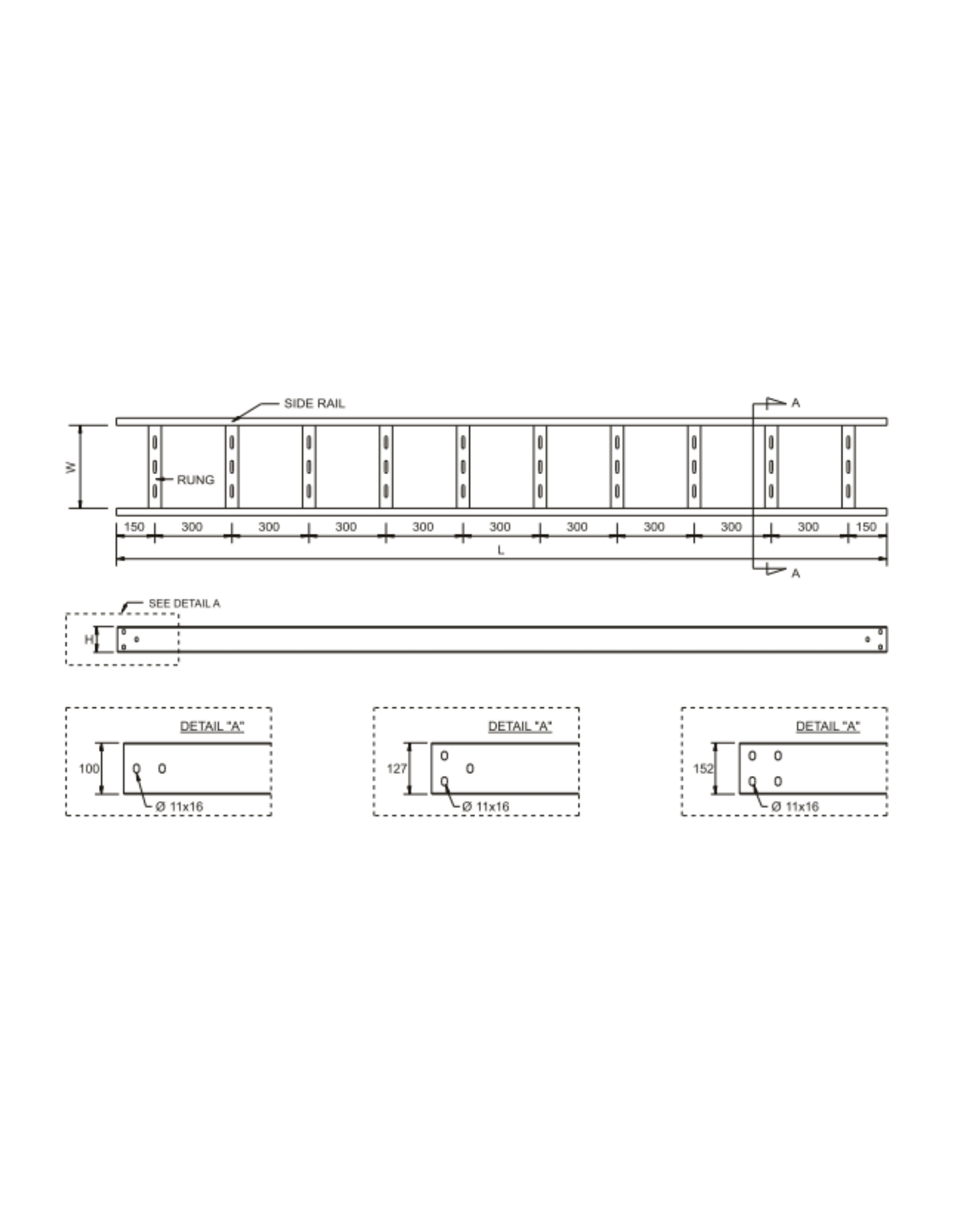 Straight Cable Ladder HD - Type
